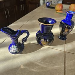 Set Of Mini 3 Vases