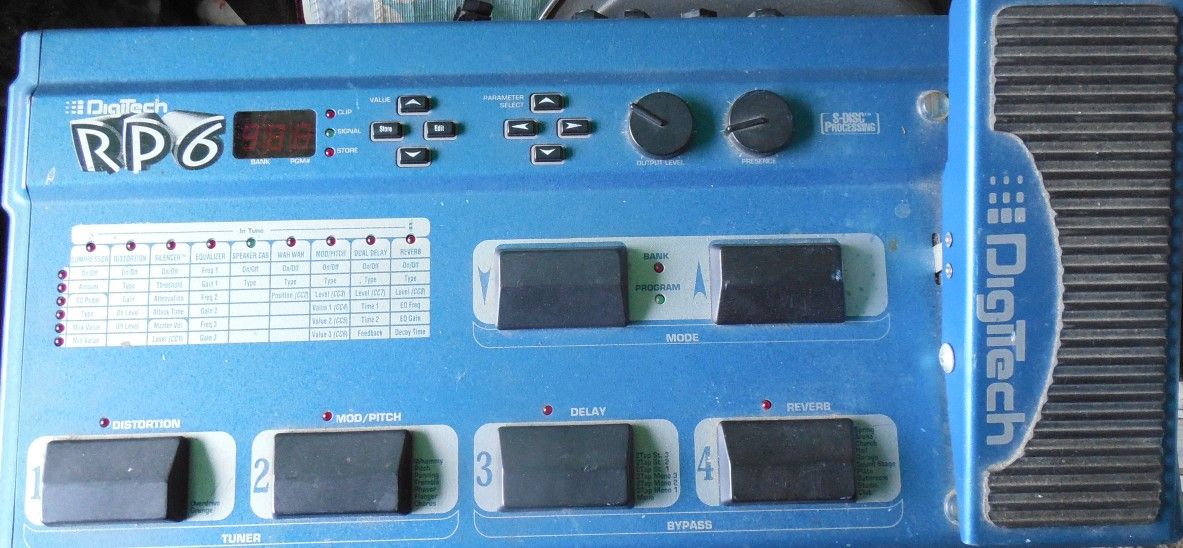 Digitech RP6 Guitar Multi-effects Pedal * No Power Cord