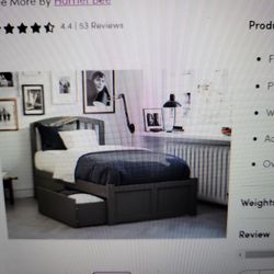 Twin Captain Bed With Underbed Storage 