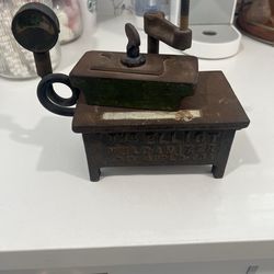 Antique Elliott Vulcanizer Tire Repair Tool – Early 1900s Cast Iron – Vintage Garage Decor