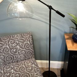 Industrial Adjustable Arm Floor Lamp