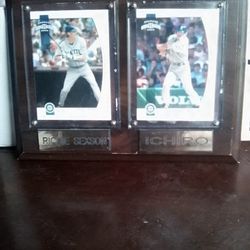 Ichiro & Richie Sexson Baseball Plaque
