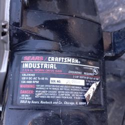 Craftsman Worm Drive Saw
