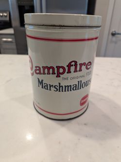 Campfire Marshmallows Vintage Tin Can