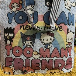 Hello Kitty And Friends Tote Bag With Zipper 
