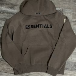 Essentials Pull Over Hoodie  Charcoal Size Small 