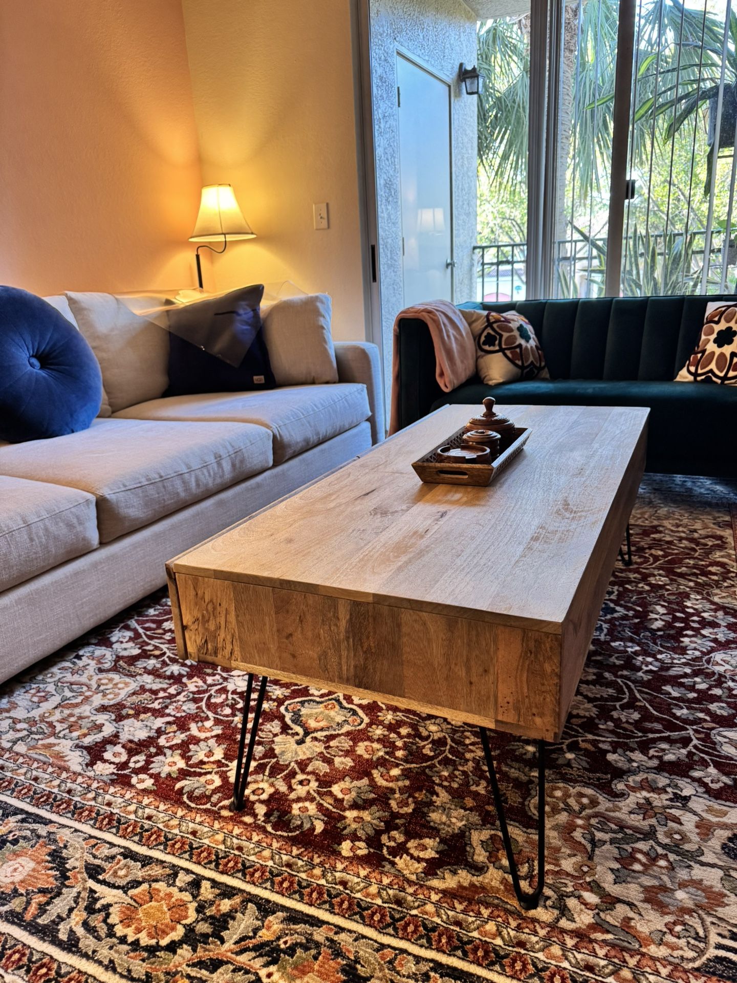 Good Quality Wooden Coffee Table With Storage/ Solid Wood Coffee Table With Metal Legs