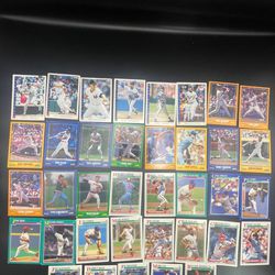 37 baseball trading cards set by panini Score 1991/1988/1993