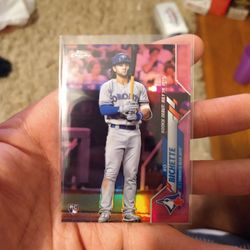 Bo Bichette Pink Refractor RC SP Card $100