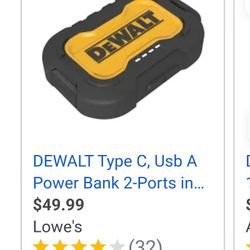DewALT Power bank 