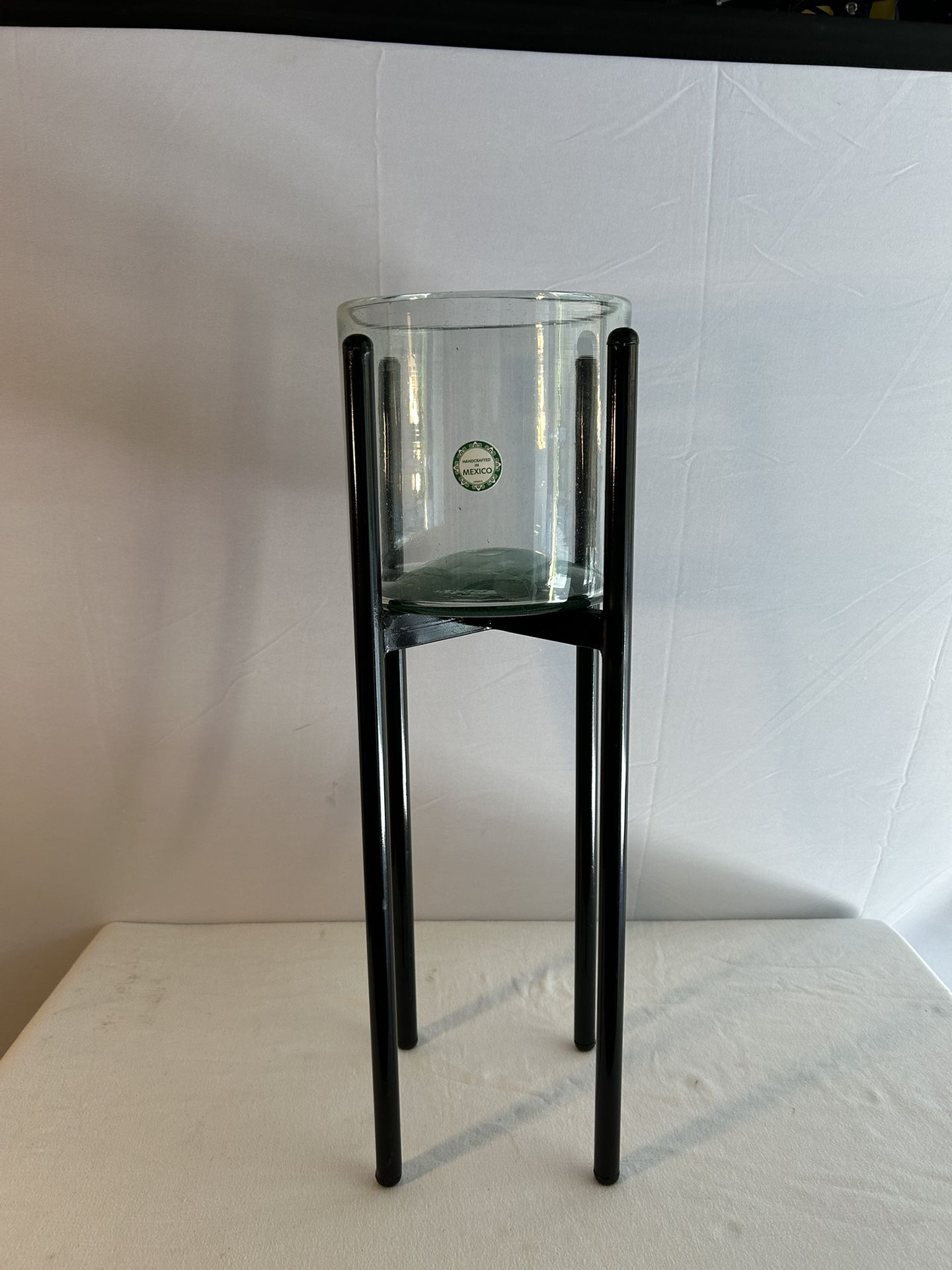 Pilar And Glass Holder Plant Or Candle 