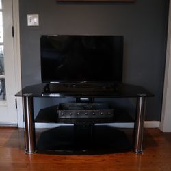 Black 3-Tiered Tv Stand/Table/Coffee Table