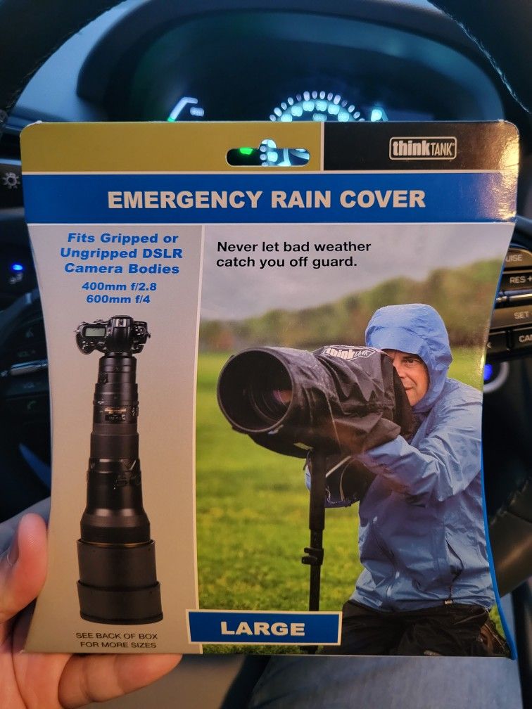 Emergency Rain Cover For Dslr Lens Large Size.