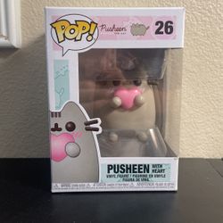 pusheen cat with heart funko pop