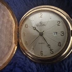 Elgin Vintage Gold Tone Pocketwatch 