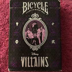 Disney villains playing cards
