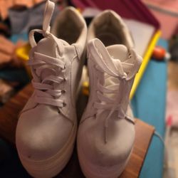 Womens Hidden Wedge Platform Shoes Size 7.5