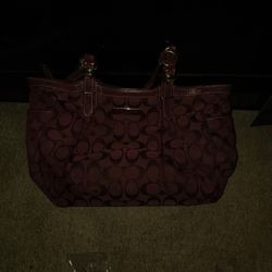 Vintage Y2K Coach Gallery Tote Bag W/ The Iconic Jauqard Signature C Monogram Canvas