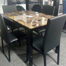 Dining Table Set 5 Pieces 
