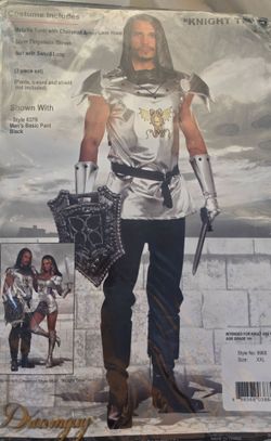 Knight in shining armor adult plus size 2x costume