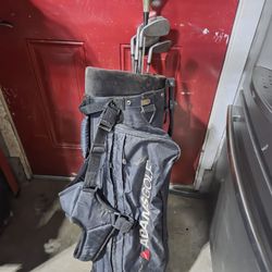 Golfing Bag And Clubs 