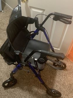 Vive Rollator Walker with Seat and Bag