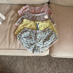 4 PACK Women's Pajama Shorts