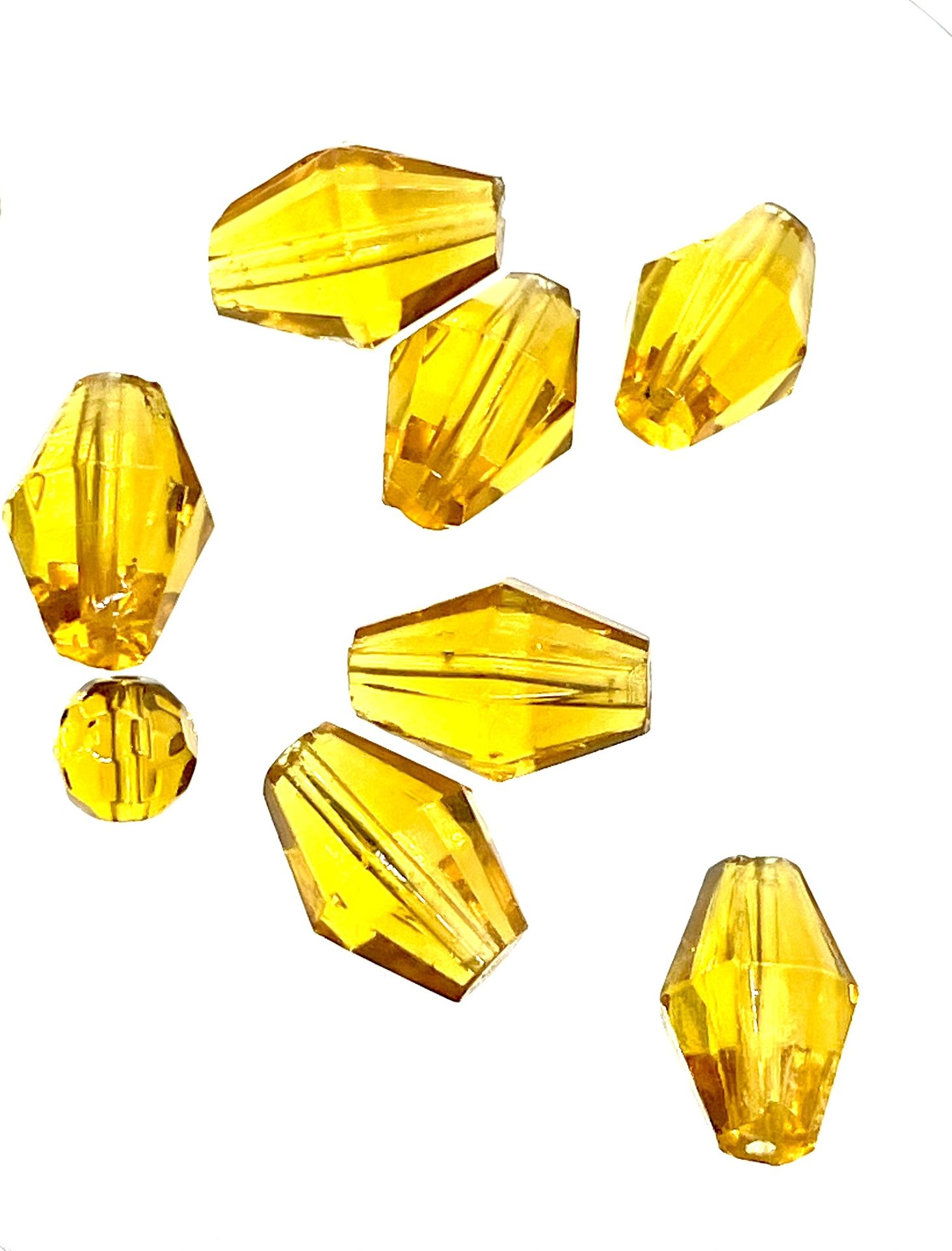 Lot Of Amber Glass Beads