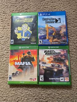 Xbox One and Playstation 4 games lot