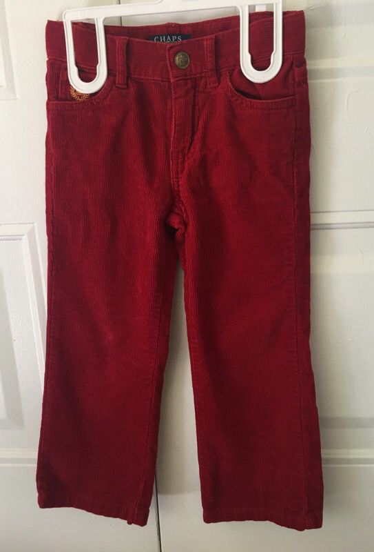 Red velvet boys pants size 3T