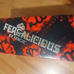 Fergalicious Flats Dress Slide Ons Black Women's Size 9 In Original Box 