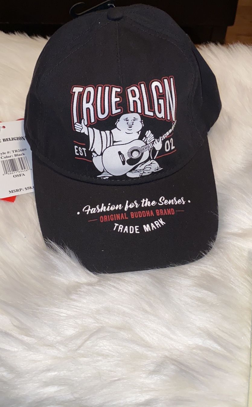 True Religion Black World Tour Cap