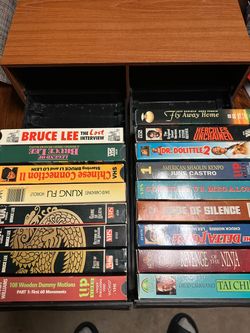 VHS Tapes with holder
