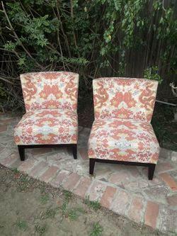 NEW PRICE $40 Casual Fabric Chairs (2)