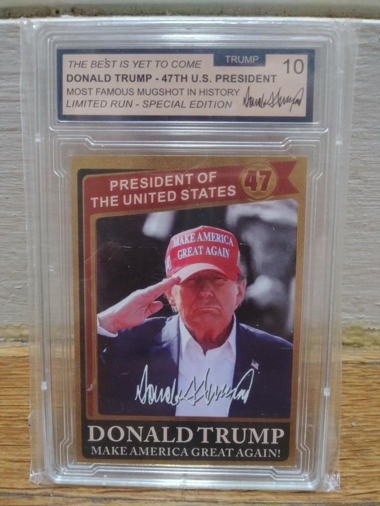 Donald Trump Gold Card Gem Mint 10 The Best Is Yet To Come Make America Great Again Limited Run Special Edition In Protective Sleeve.