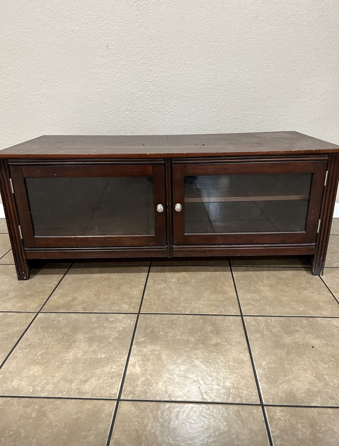 Tv Stand With Glass Doors