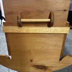 Custom Made Wooden Rocking Criib