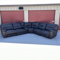 FREE DELIVERY&INSTALLATION Leather Dual Recliner Couch 