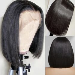 100% Human Hair Frontal Wig 