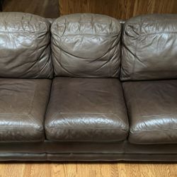 Lazboy Brown Leather Couch