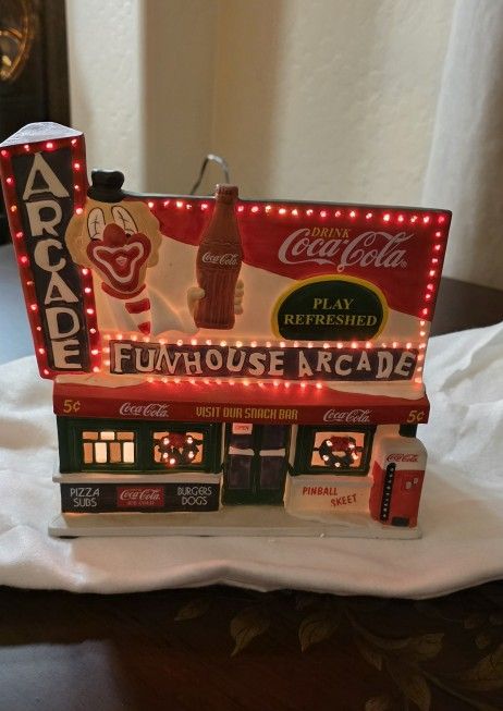 Coca-Cola Arcade Village Piece - Town Square Collection