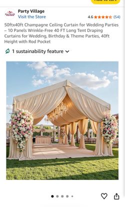 Drapes Panels for Party - 10 panels