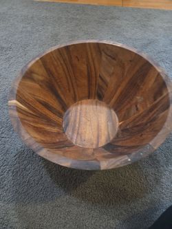 Large Wooden Serving Bowl