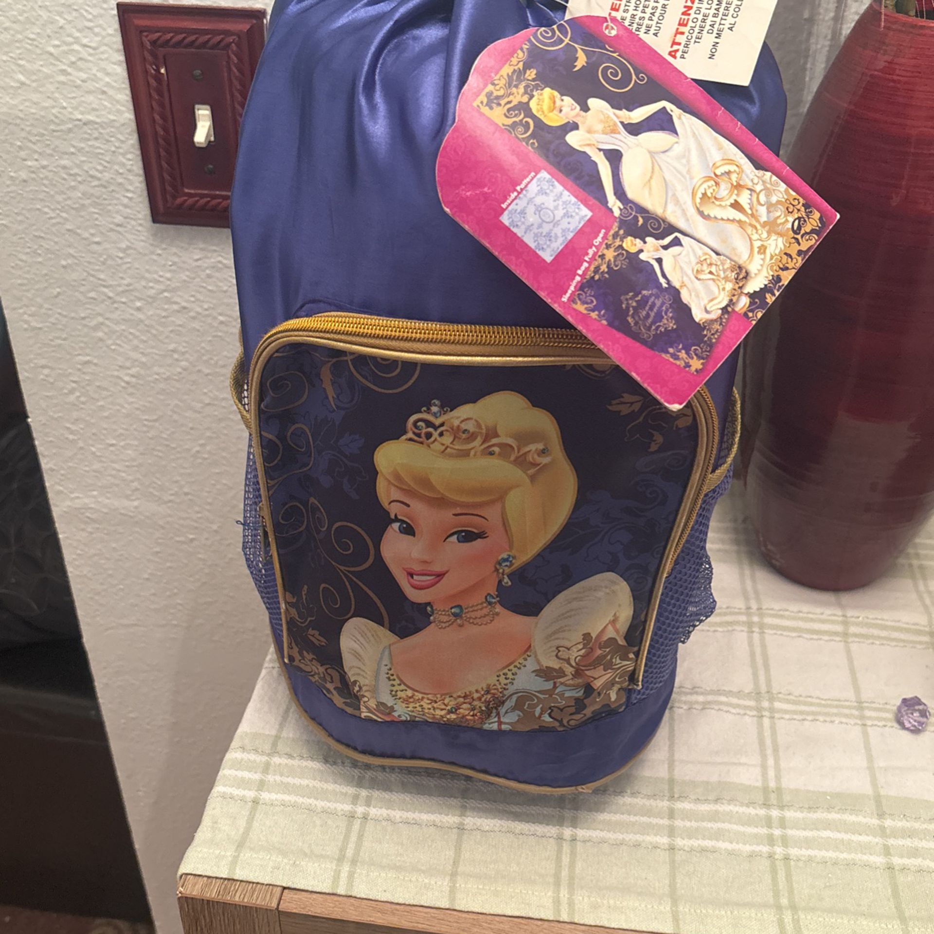 New Disney Cinderella Sleeping Bag 