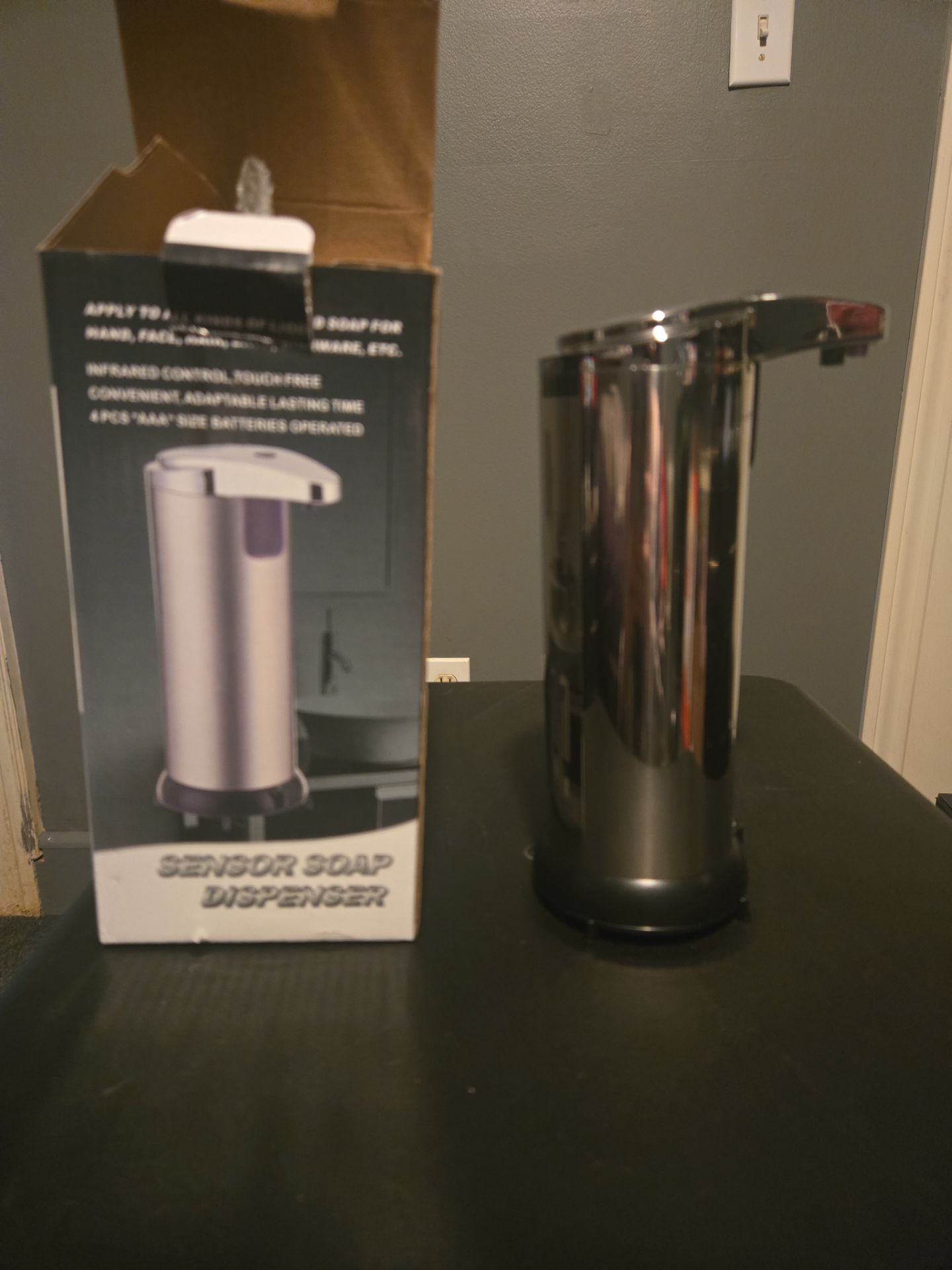 Electric soap dispenser.