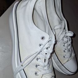 Women's Size 10 Steve Madden Canvas Wedge Sneakers like Converse All Stars
