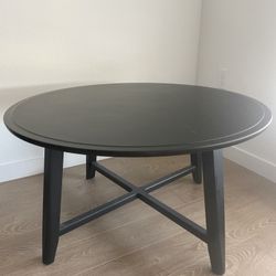 Black Coffee Table Round