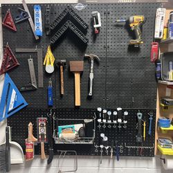 Peg board, Tool Holder, Garage organizer, Woodworking, 