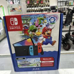 Nintendo Switch OLED Mario Bundle! Finance For $50 Down Payment!!