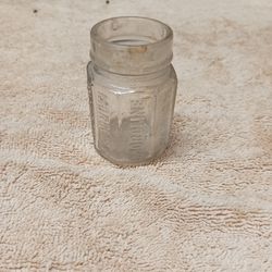 VINTAGE Moroline clear glass jar